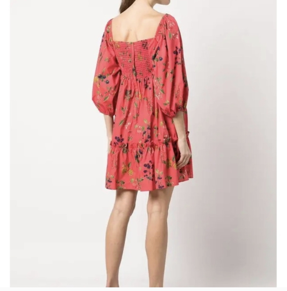 Cara Cara Sip Sip Mini Dress Coral /  Blackberry Sz Small - Picture 4 of 5